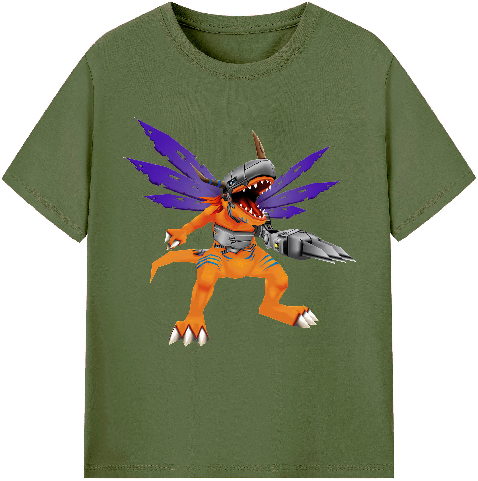 （画像用） Digimon デジタルモンスター/デジモン 綿100％半袖Tシャツ（フロントプリント）